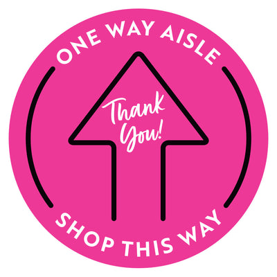 One Way Aisle Arrow Floor Decal