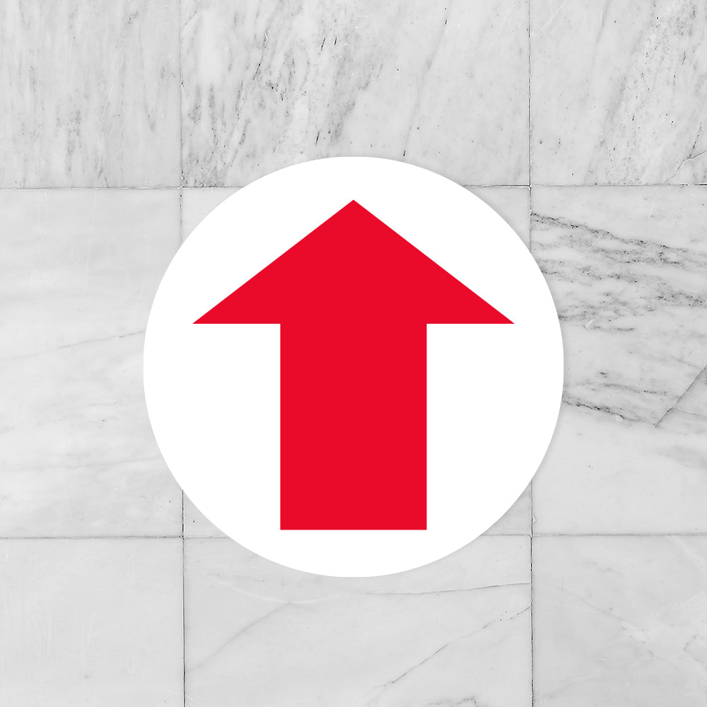 Red Arrow Floor Decal – Xstamper Online