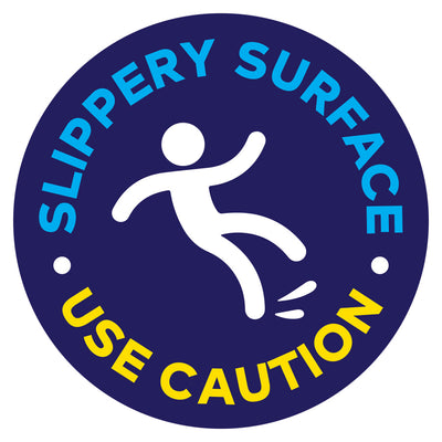 Slippery Surface Use Caution Floor Decal