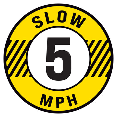 Slow 5 MPH Floor Decal